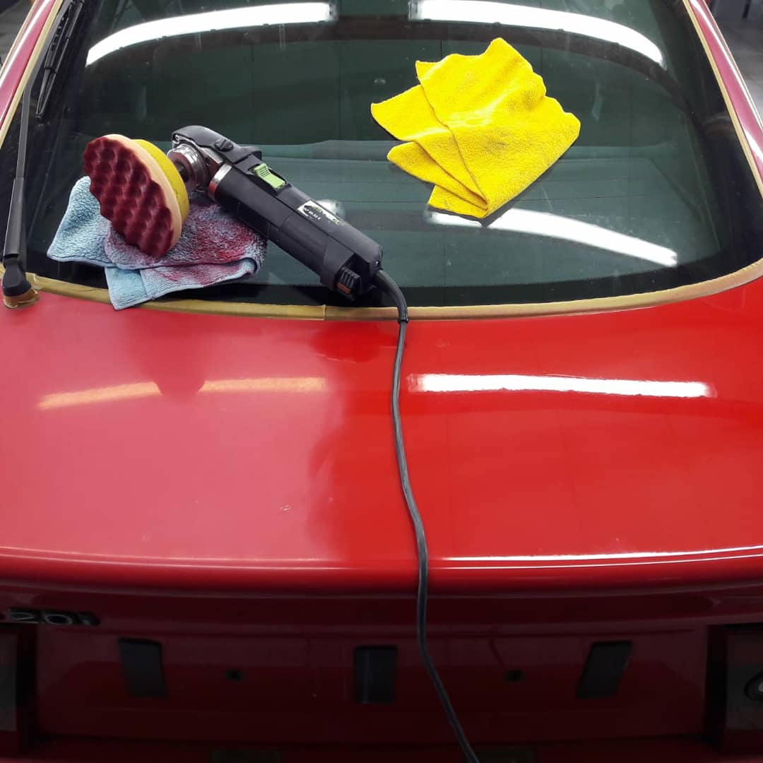 Detailaufnahme aus der Fahrzeugaufbereitung